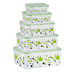 Контейнер для хранения пищевых продуктов/ Набор 5 шт/ Контейнер герметичный/ Прямоугольный No Brand