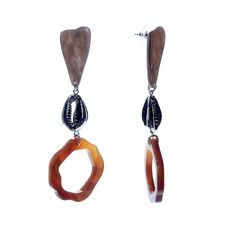 Серьги из бижутерного сплава с акрилом Moon Paris Mo-1911-200