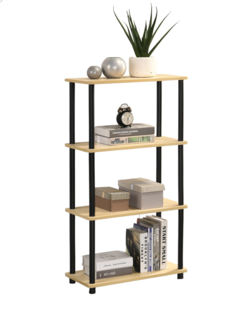 Этажерка деревянная ЛДСП Gastrorag GR-4TB1-SB 4 полки, бук