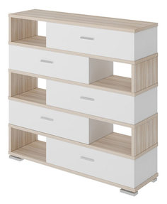 Стеллаж Мэрдэс СБ-40/5 Карамель/Белый жемчуг Merdes