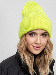 Шапка бини женская Siberika Флоренс флавиновая, р. 54-56