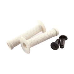 Ручки-грипсы велосипедные C100 3-403 резин. BMX 145мм+1фикс. БЕЛЫЕ CLARKS