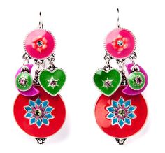 Серьги из бижутерного сплава с swarovski Moon Paris C&C-BO10340