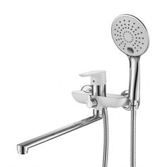Смеситель для ванны и душа с длинным изливом GROSS AQUA Space 7515288CW-35L(F)