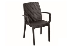 Bica, Италия Стул B:rattan INDIANA с подлокотниками, коричневый