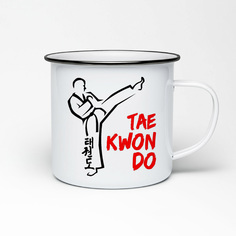Кружка металлическая CoolPodarok Teakwondo Тхэквондо