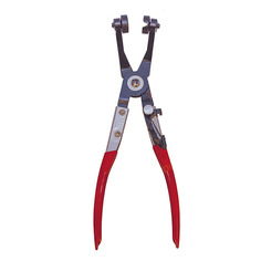 Щипцы AUTOMASTER AMT-62522 для пружинных хомутов с фиксатором изогнутые