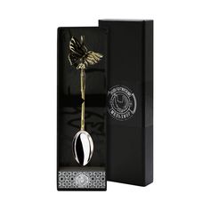 Ложка для размешивания кофе Кольчугинский мельхиор Бабочка №1 КМ1803ЛЖ06/8