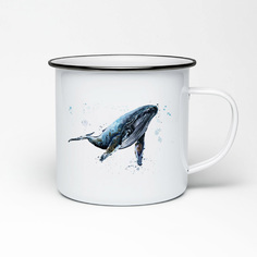 Кружка металлическая CoolPodarok Графика. Кит