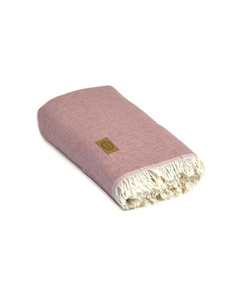 KARVEN Плед KARVEN "MUSLIN PİKE" хлопок 1.5 спальн. P910-V3 somon/персиковый