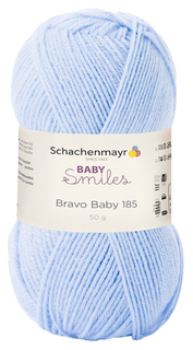 Пряжа для вязания Schachenmayr Baby Smiles, Bravo Baby 185 MEZ, 9801212 (01054, hellblau)