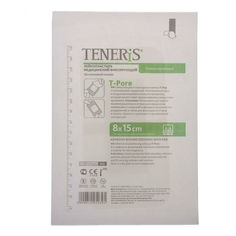Лейкопластырь фиксирующий Teneris T-Pore на нетканой основе 8х15 см