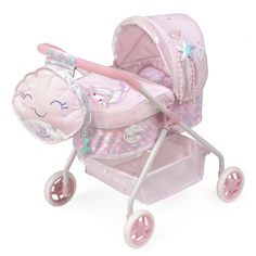 Коляска для кукол DeCuevas Toys люлька с сумкой, 56 см., серия Фантазия океана 86041