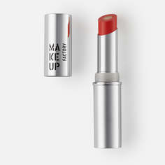 Помада Make Up Factory с мерцающим стержнем красный коралл тон 18
