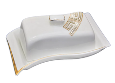 Масленка с крышкой 17см. GIVENCHI GOLD в подарочной упаковке Фарфор 108-142 118-108-142 Lenardi