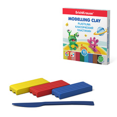 Классический пластилин ErichKrause Monsters 10 цветов со стеком, 150г