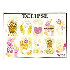 Набор, Eclipse, Слайдер-дизайн для ногтей W №230, 3 шт.