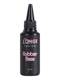 База для гель-лака LONGE nail-bar Rubber Base каучуковая, густая, прозрачная, 50 мл