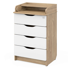 Комод Атон СИРИУС WOOD ПВХ 600/4 дуб канзас
