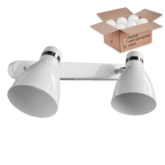 Спот с лампочками Arte Lamp 48 A5049AP-2WH+Lamps