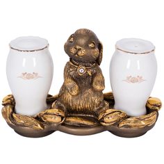 Подставка под специи Кролик Эйприл Бронза Bogacho