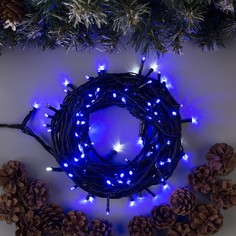 Световая гирлянда новогодняя Luazon Lighting нить 3584090 10 м синий