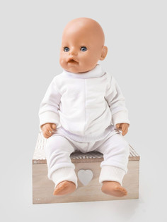 Одежда для куклы Richline Baby Born 43 см, Х-355 Белый