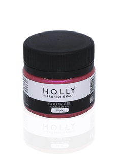 Декоративный гель для волос, лица и тела COLOR GEL Holly Professional, 20 мл (Цв: Pink) No Brand