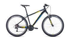 Велосипед 27.5 FORWARD APACHE 1.0 (21-ск.) 2022 (рама 17) черный/желтый