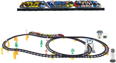 Железная дорога CS Toys с пультом управления, длина полотна 528 см, свет, звук 2816Y