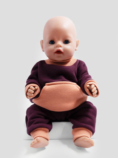 Одежда для куклы Richline Baby Born 43 см, Х-999 Лосось-портвейн