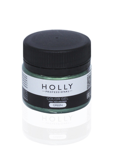 Декоративный гель для волос, лица и тела COLOR GEL Holly Professional, 20 мл (Цв: Green) No Brand