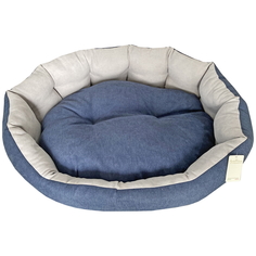 Лежак для собак и кошек AntePrima JetSet, сине-серый, 75х65см