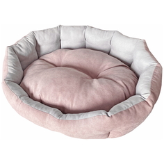 Лежак для собак и кошек AntePrima JetSet, розово-серый, 85х70см