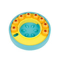 Игрушка для собак Pet Universe Обучающая кормушка, голубой, 25х25х6см, PU1003BE
