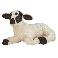 Фигурка KONIK Ягненок шотландский, лежащий, черноголовый AMF1021