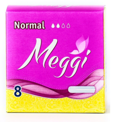 Тампоны женские гигиенические MEGGI NORMAL 8шт