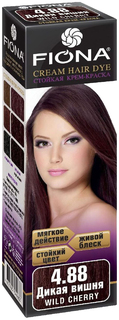 Краска для волос FIONA Cream Hair Dye 4.88 Дикая Вишня