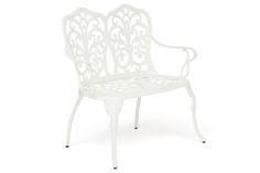 Скамья Secret De Maison Symphonie алюминиевый сплав, 95х56х92см, butter white Tet Chair