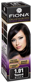 Краска для волос FIONA Cream Hair Dye 1.01 Черный 50 г