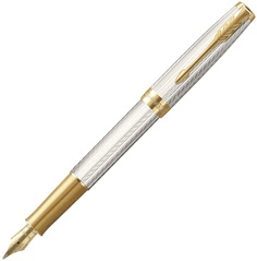 Перьевая ручка Parker Sonnet Silver Mistral GT перо: F цвет black