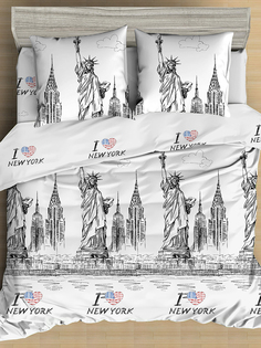 Постельное бельё Amore Mio Мако-сатин Freedom Микрофибра 1,5 сп.