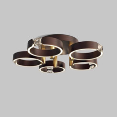 Светодиодная люстра MX 10555-5 Coffee (LED 3200K+6500K,120W) No Brand