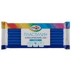 Пластилин классический Гамма арт. 274072, 250 г., синий, 3 шт. Gamma