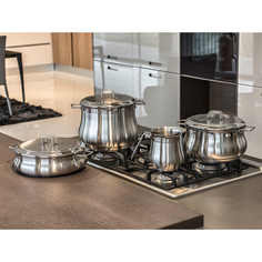 Сотейник Barazzoni TUMMY EVOLUTION 3 л серебристый