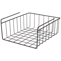 Подвесная корзина на полку Agness 24*28*12 см, черный (768-702_)