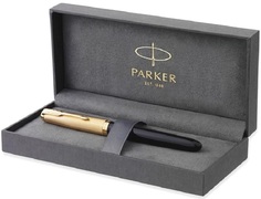 Перьевая ручка Parker 51 DELUXE BLACK GT перо: F цвет чернил: black в подарочной упаковке.