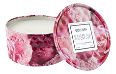 Ароматическая свеча VOLUSPA Rose Petal Ice Cream (мороженное с лепестками роз) 170г