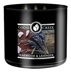 Ароматическая свеча Goose Creek Teakwood & Lavender (Тиковое дерево и Лаванда) 411г