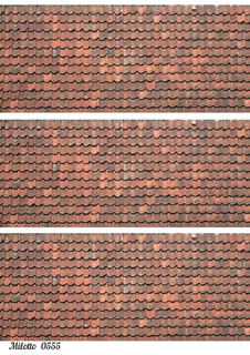 Декупажная рисовая карта А4 Milotto 0555 черепица основа для чайного домика